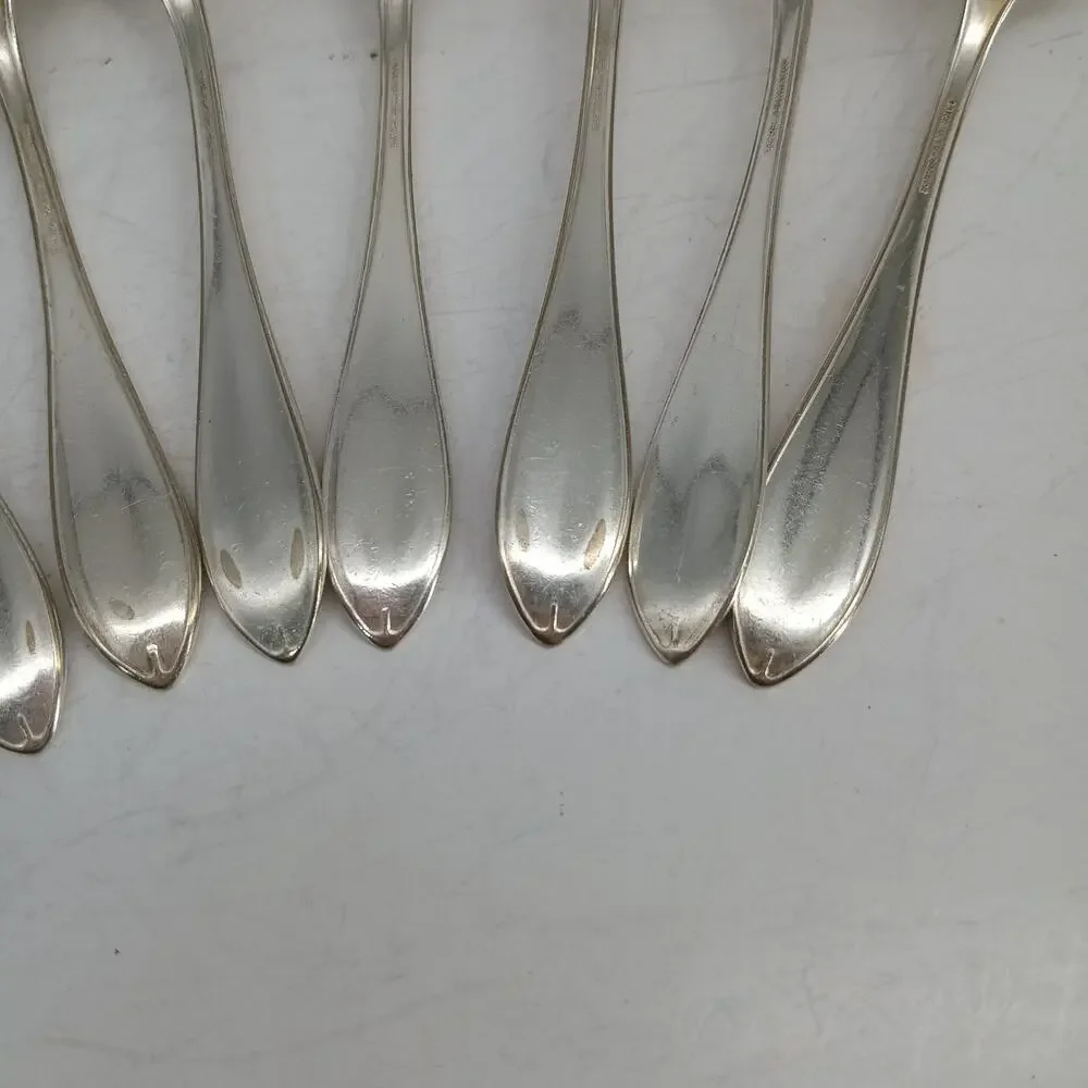 10X Tsp Oneida Silverplate SHERATON DINNER Teaspoons Community Plate 1910